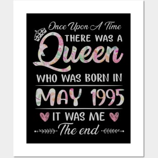 Girls 25th Birthday Queen May 1995 25 Years Old Posters and Art